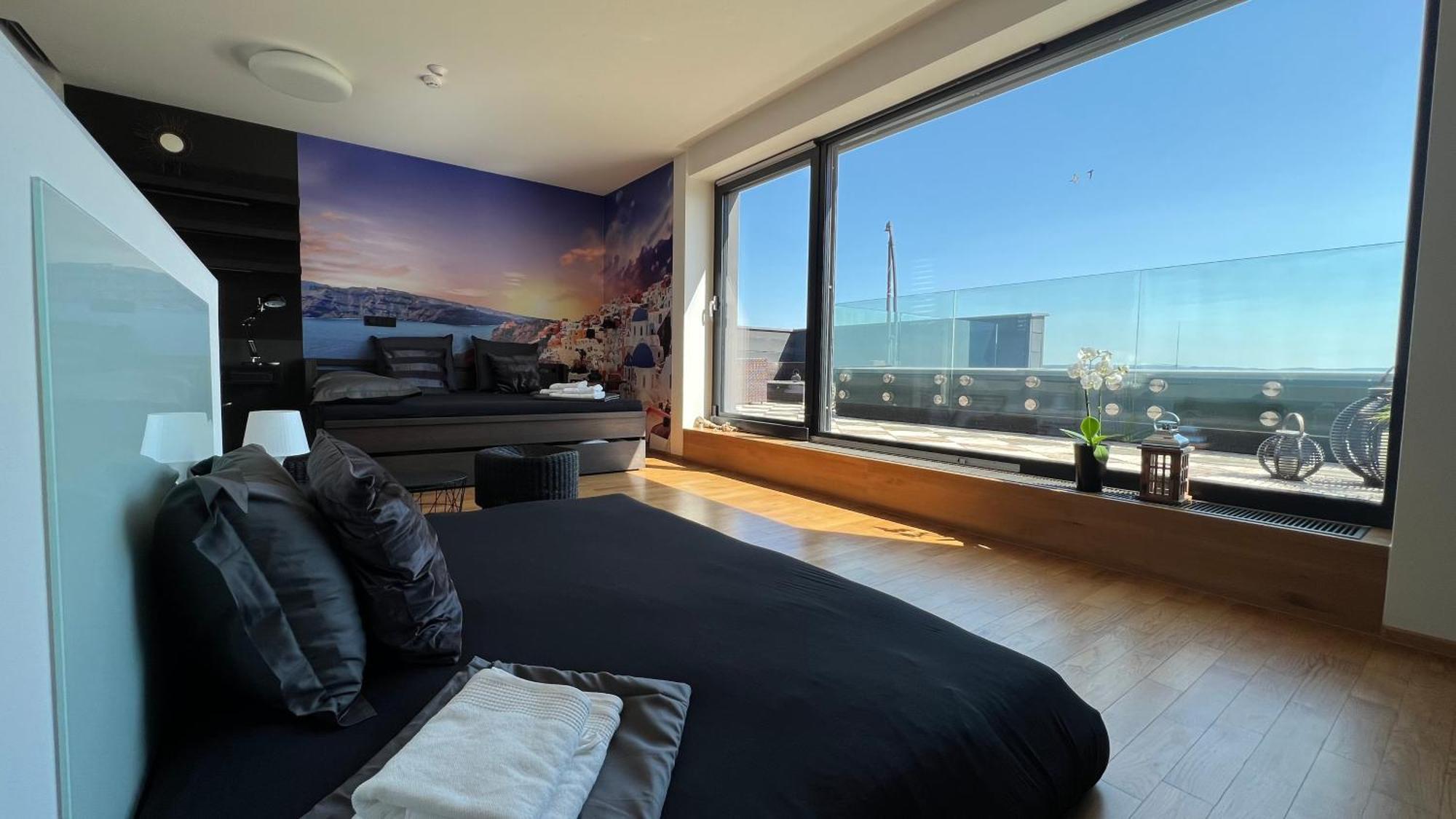 Apartman Se Saunou A Terasou S Vyhledem Na Brno Bagian luar foto