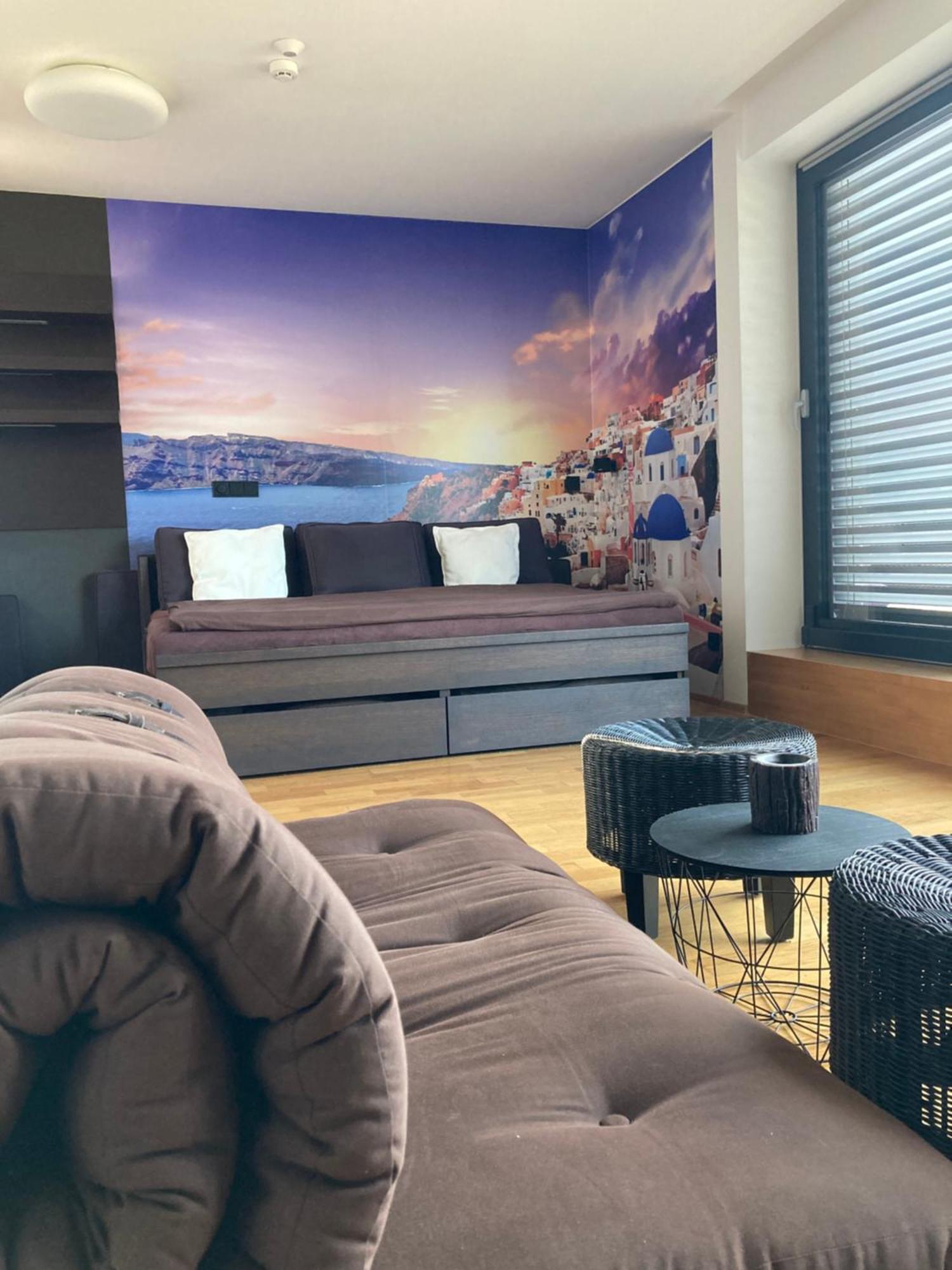 Apartman Se Saunou A Terasou S Vyhledem Na Brno Bagian luar foto