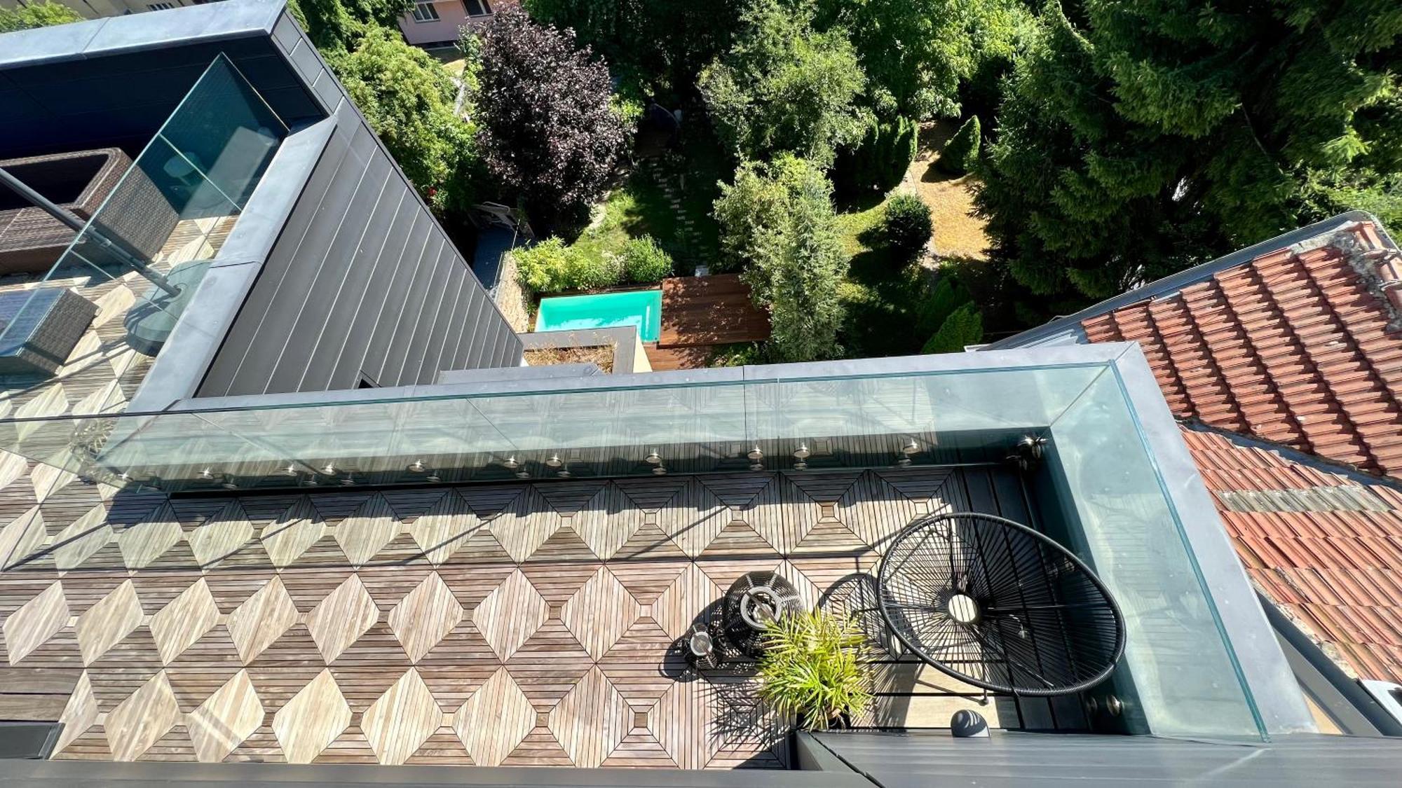 Apartman Se Saunou A Terasou S Vyhledem Na Brno Bagian luar foto